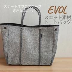 ✨完売品✨EVOL エスケープトート　ステートオブエスケープ風　スエット素材 エスケープ トート セージグリーン ブレンドロープ｜Totes