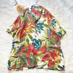 1100〈トゥーパームス〉〈XL〉美品✨アロハシャツ/大きいサイズ/ハワイアン
