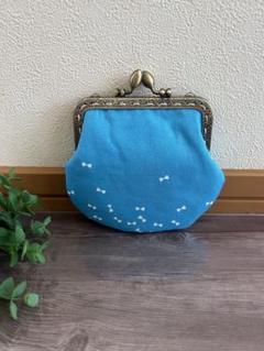 ハンドメイド　コインケース　リボン柄