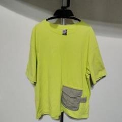 チャムス CHUMS 蛍光イエロー Tシャツ 半袖 ポケット付き