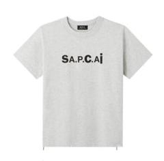 【超人気コラボ】sacai × A.P.C. センター プリントロゴ スウェット 超人気コラボ】sacai × A.P.C. センター プリントロゴ