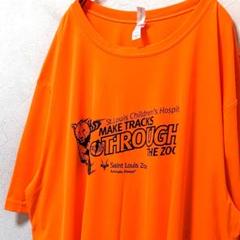 オールスポーツ セントルイスzooロゴ Tシャツオレンジだいだい色2XL古着