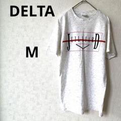 デルタ　 Tシャツ M　 ホワイト　半袖カットソー　ロゴＴシャツ　クルーネック