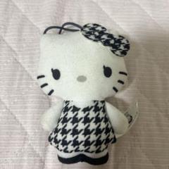 ハローキティ チェック柄ドレス ぬいぐるみ