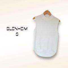ブレンヘイム BLENHEIM ラウンドヘムハイネックノースリーブニット【S】のサムネイル