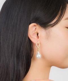 VEENA 1921 パールピアス　ドロップピアス
