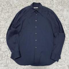PRADA レギュラーカラー長袖シャツ 41 ネイビー XL相当