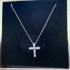 ダイヤモンドプラチナネックレス❣️0.3ct❣️十字架