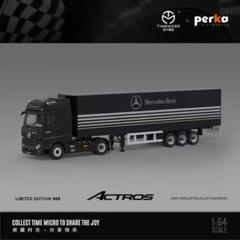 1/64 TIMEMICRO ベンツ　Actros アクトロス　トラック　黒 Amazon | 1/64 TIMEMICRO & Perka ベンツ Actros アクトロス