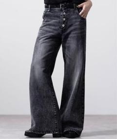 （た　出品） 【CLEL】 パンタロンデニムパンツ ブラック系1 人気商品】CLEL パンタロンデニムパンツ ブラック系1 Mサイズ