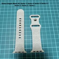 Apple Watch バンド　Series シリコン　おしゃれ　ガイコツ
