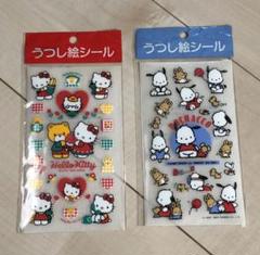 ☆ レトロ ☆未使用☆ ☆ うつし絵シール サンリオ 2点セット 当時物 キティ