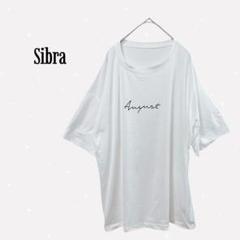 シブラ 【タグ付き】ロゴTシャツ 英字プリント 半袖 ビックシルエット 韓国