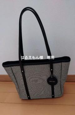 極美品 ピエールカルダン トートバッグ 黒 ロゴ キャンバス
