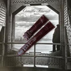 開店祝い Camille Fournet 新品/未使用 20㎜ ボルドー クロコダイル - レザーベルト