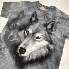 ビンテージ古着!2002年 アメリカ製 THE MOUNTAIN ウルフTシャツ