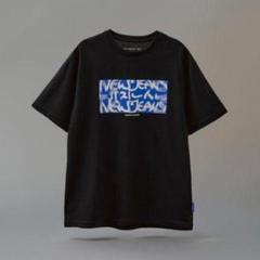 NewJeans 藤原ヒロシ coller ver.1 black Lサイズ NewJeans x Hiroshi Fujiwara COLLER T-シャツ VER.1(BLACK