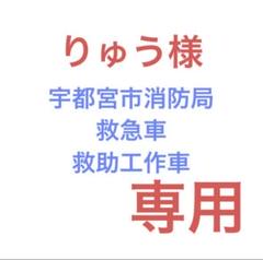 りゅう　カスタムトミカ　宇都宮市消防局　救急車　救助工作車 りゅう様専用 カスタムトミカ 宇都宮市消防局 救急車 救助工作車