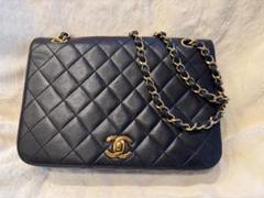 CHANEL マトラッセ レザー ダブルチェーン ショルダー バッグ