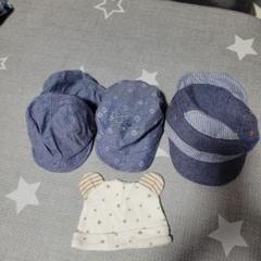 新生児帽子　デニム　キャップ　帽子　40cm　42cm　44cm　48cm