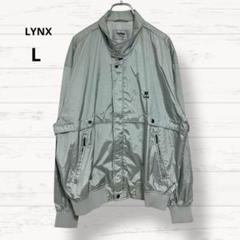 2578【リンクス】ロゴ入り ジップブルゾン ジャンパー L