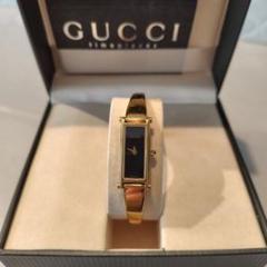 値下げ中❗️美品　GUCCI 腕時計　1500L ゴールド　黒文字盤　【新品電池】 Yahoo!オークション -「グッチ 1500l」の落札相場・落札価格