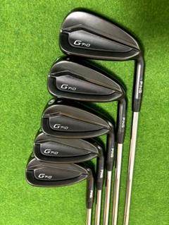 PING ピン G710 黒ドット アイアンセット 5本 S 右 ゴルフ メンズ PING [ピン] G710 アイアン 5本セット (6I-9、W) N.S.PRO 950GH