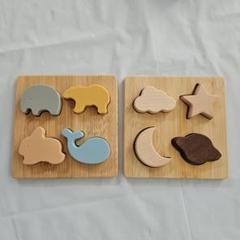 形合わせ パズル 木製 シリコン 知育玩具 出産祝い お祝い