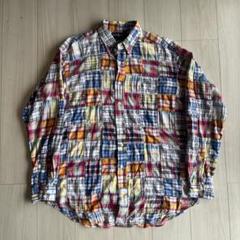 90年代 Polo Ralph Lauren マドラスパッチワーク ジップパーカ