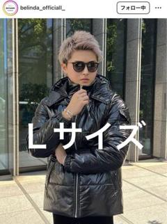 Belinda光沢ブラックダウンジャケット