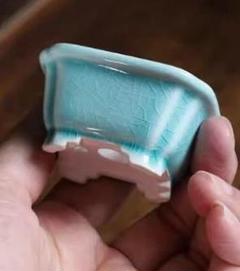青綠冰裂開片盆栽鉢  植木鉢 小品盆栽鉢 大品盆栽鉢 青綠冰裂開片盆栽鉢 植木鉢 小品盆栽鉢 大品盆栽鉢 - メルカリ