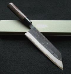 白紙1号 黒打 万能包丁 180㎜ #1327 焼柄 月光作 白紙1号 黒打 万能包丁 180㎜ #1327 焼柄 月光作