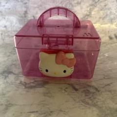 ハローキティ　さくらんぼキティ　木製ドレッサー　メイクボックス　希少 ハローキティ さくらんぼキティ 木製ドレッサー メイクボックス 希少