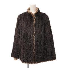 BALMAIN バルマン ラビットファー × シルク リバーシブル ファー