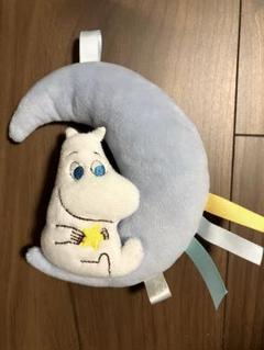 にぎにぎラトル 月とムーミン 布製おもちゃ ファーストトイ