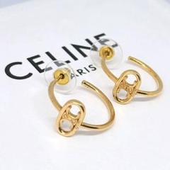 お値下げ！正規品！セリーヌ　マイヨン　トリオンフ　フック　ピアス　片耳 直営店買付【CELINE】マイヨン トリオンフ スタッズ ピアス