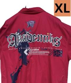 ajademiksアカデミクス 半袖シャツジャケット XL バックデザインのサムネイル
