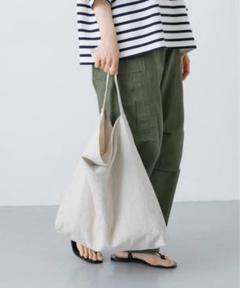 未使用タグ付 かぐれ コットンリネン ショルダーバッグ アーバン