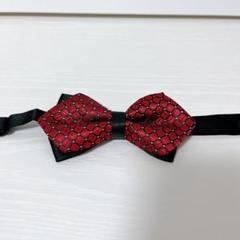 ✨️新品未使用品✨️デザイン蝶ネクタイ レッド パーティー 卒業式