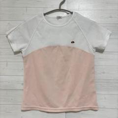 レディース M Tシャツ ホワイト/ピンク