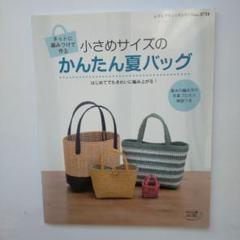 8百A511 ネットに編みつけて作る小さめサイズのかんたん夏バッグ : はじめて