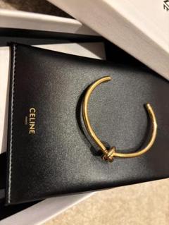 ★CELINE セリーヌ★ノットバングル エクストラ フィービー期 旧ロゴ 新品希少品 old CELINE セリーヌ ブレスレット バングル