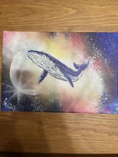 スプレーアートエデン　複製画　クジラ