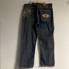 【美品】Marc Ecko マークエコー　ワイドデニム　バギーパンツ　W38 美品】Marc Ecko マークエコー ワイドデニム バギーパンツ W38