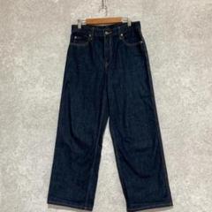 【UNIQLO JEANS】ユニクロ(25)ワイドデニムジーンズ*綿100%