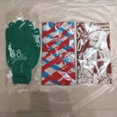 スリーピークス手ぬぐい＆手袋、ラウンドガール手ぬぐい