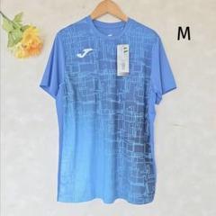 スポーツウェア Tシャツ【M】ブルー 青 柄物 メンズ 半袖 新品✨