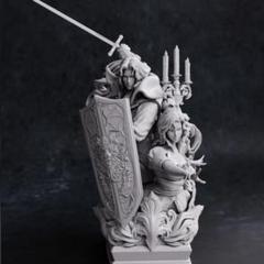 1/10　アルカード＆マリア　未塗装未組立　悪魔城ドラキュラ　ガレージキット 1/10 アルカード＆マリア 未塗装未組立 悪魔城ドラキュラ