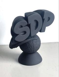 人気 ブランド チェック ソフビ 激レア！スチャダラパー 黒 マット 3D ロゴマーク SDP その他