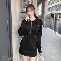 【完売品】Cheri miシェリミー フラワーレースアップワンピース グレー M cherimi♡シェリミー♡フラワーレースアップワンピース♡水着